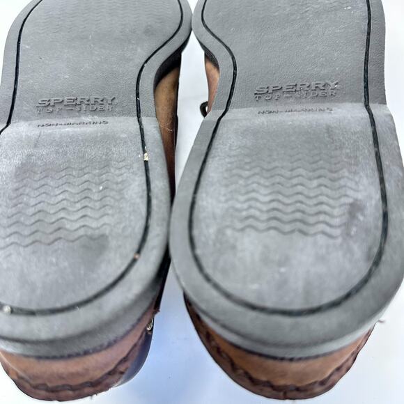 SPERRY TOP SIDER - 0195412 Two-Tone Brown Tan Leather Boat Shoes, Mens 11 M - Picture 13 of 15